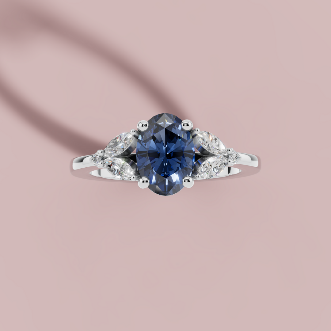 Chambard Blue 925 Pure Silver Ring My Store