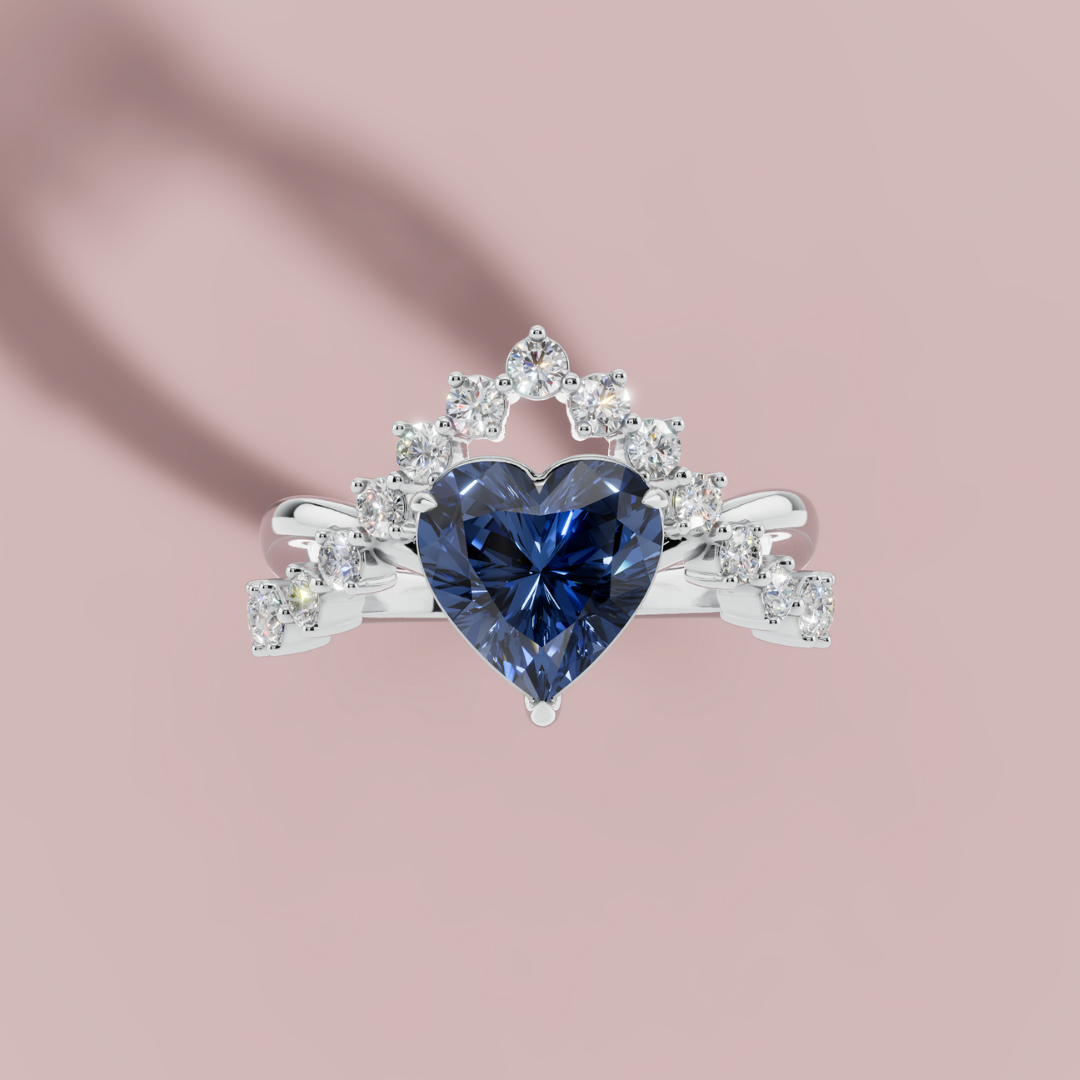 Elaria Blue 925 Pure Silver Ring My Store