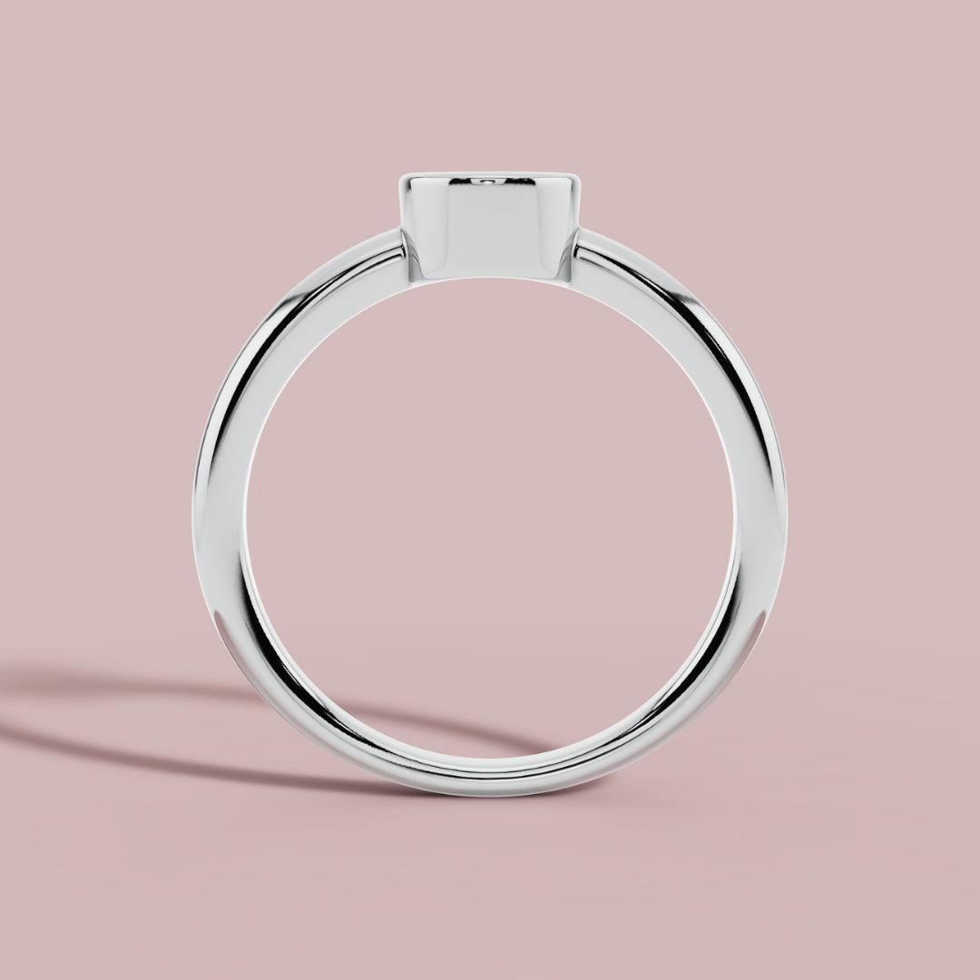 Tressa Blue Round 925 Pure Silver Ring My Store