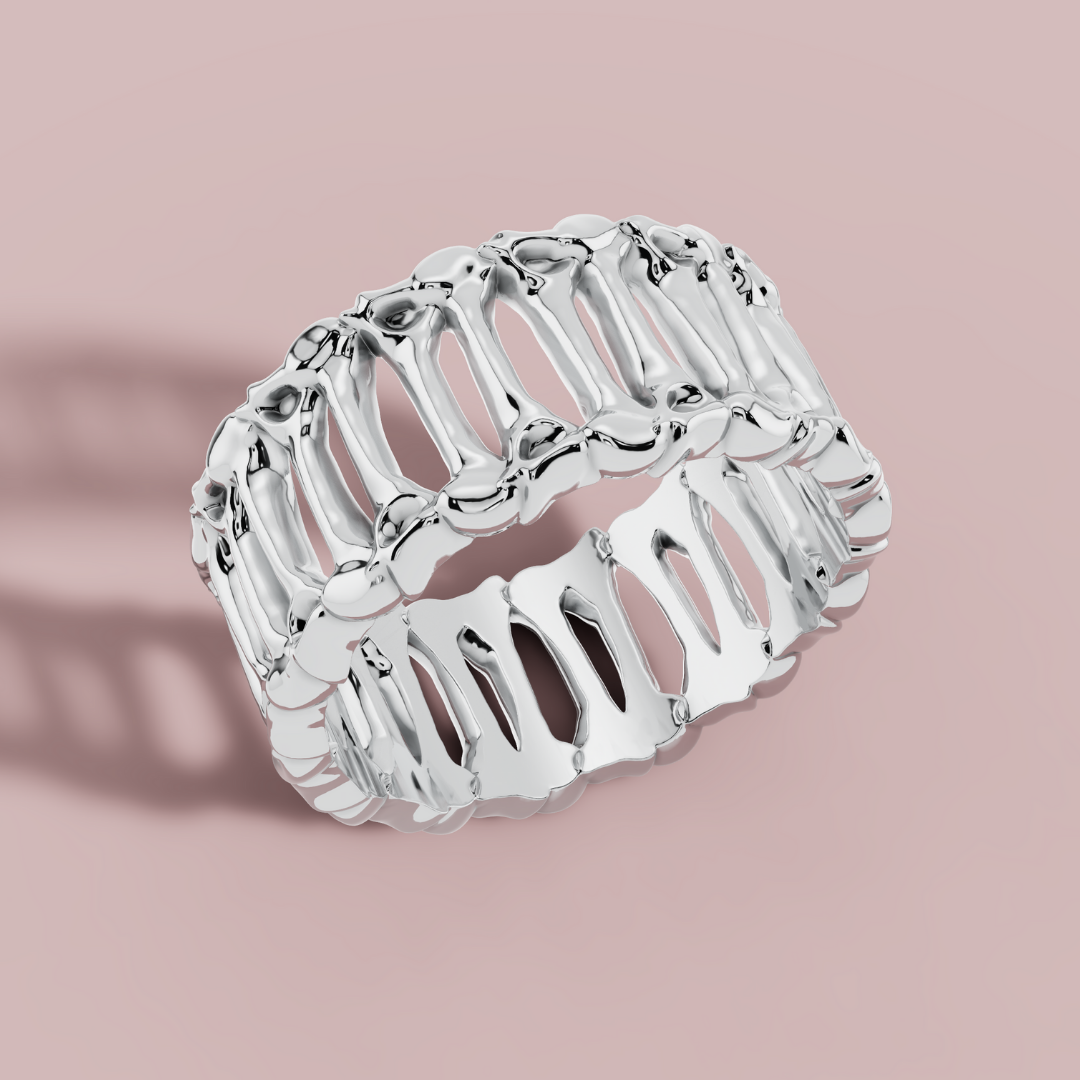 Skeleton Infinity 925 Pure Silver Men's Ring My Store