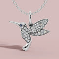The Hummingbird Charm 925 Pure Silver Necklace My Store