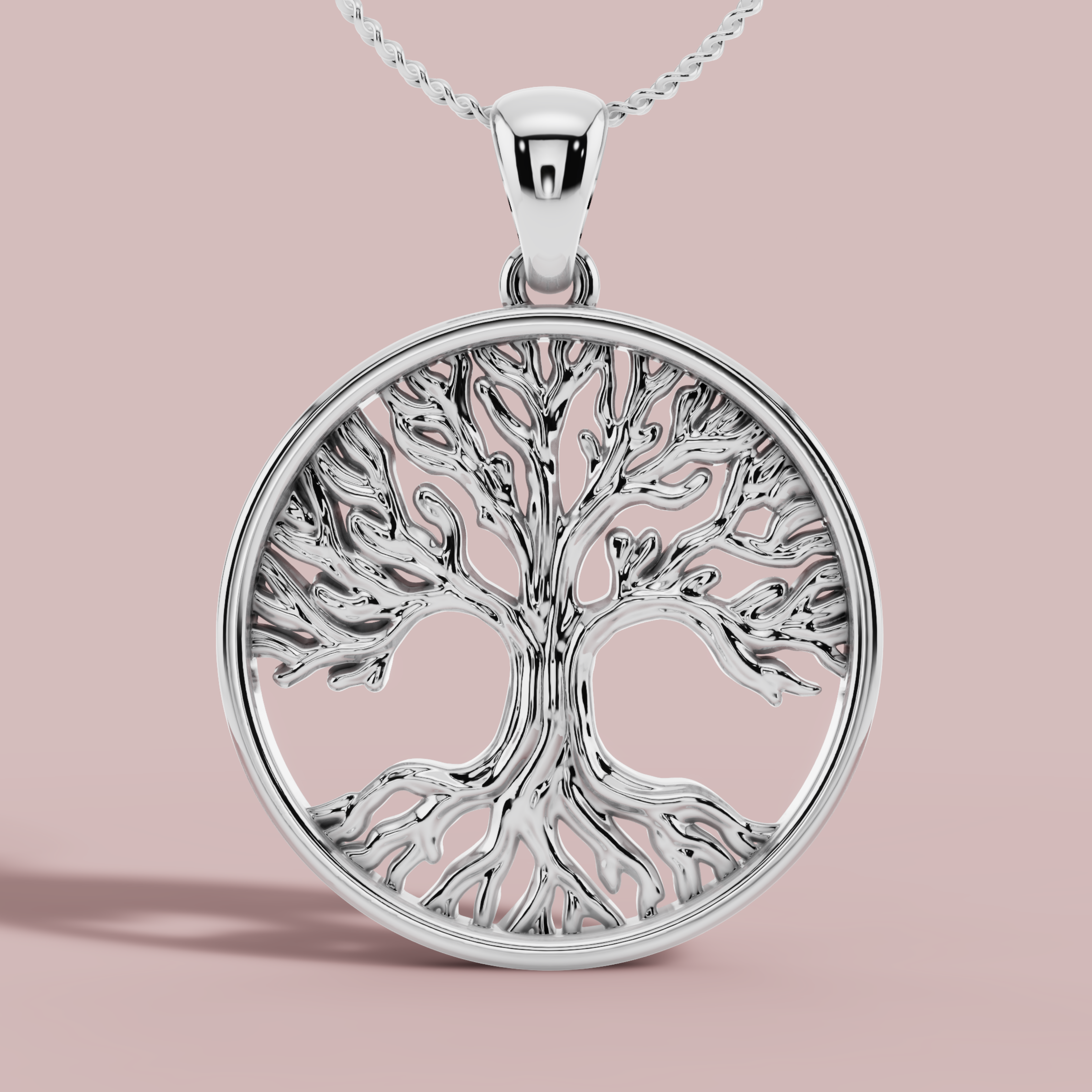 Darakht 925 Pure Silver Necklace