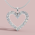 The Divine Heart 925 Pure Silver Necklace My Store