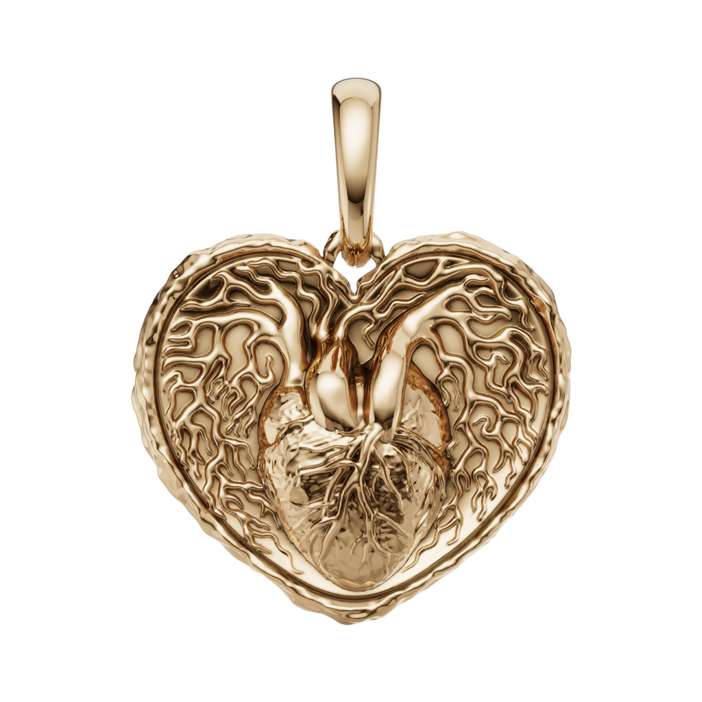 Heartline Pure Silver & Demi Fine Necklace | FLUIDE