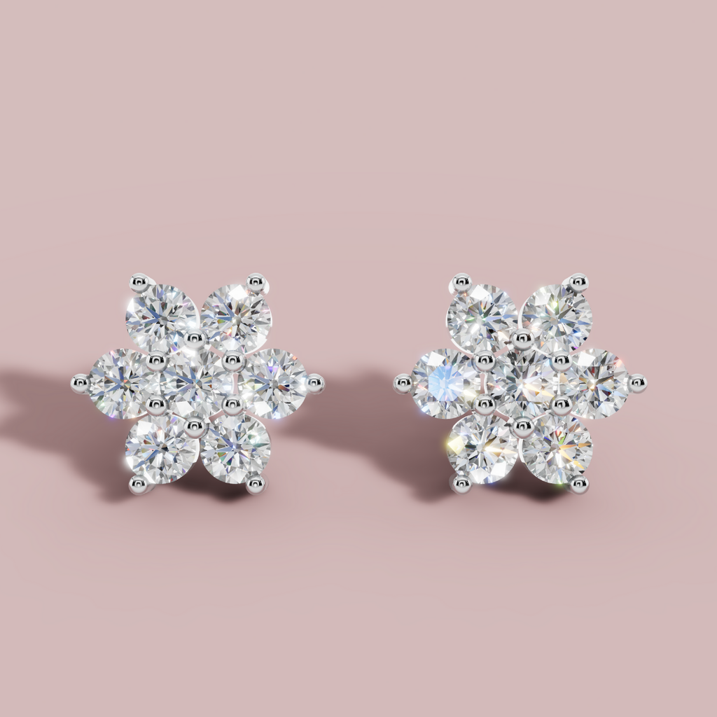 Stellara Stud 925 Pure Silver Earrings My Store