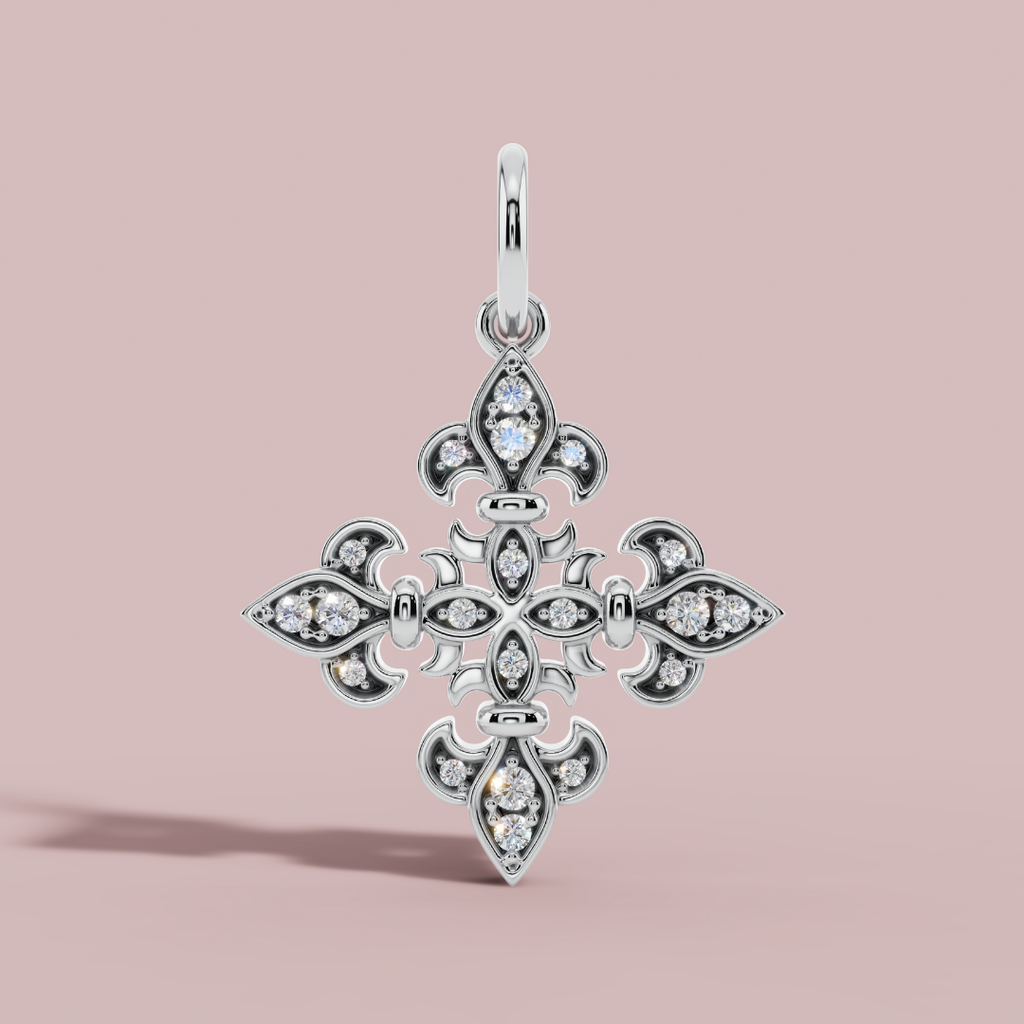 The Rhomboid Designer 925 Pure Silver Charm Necklace My Store