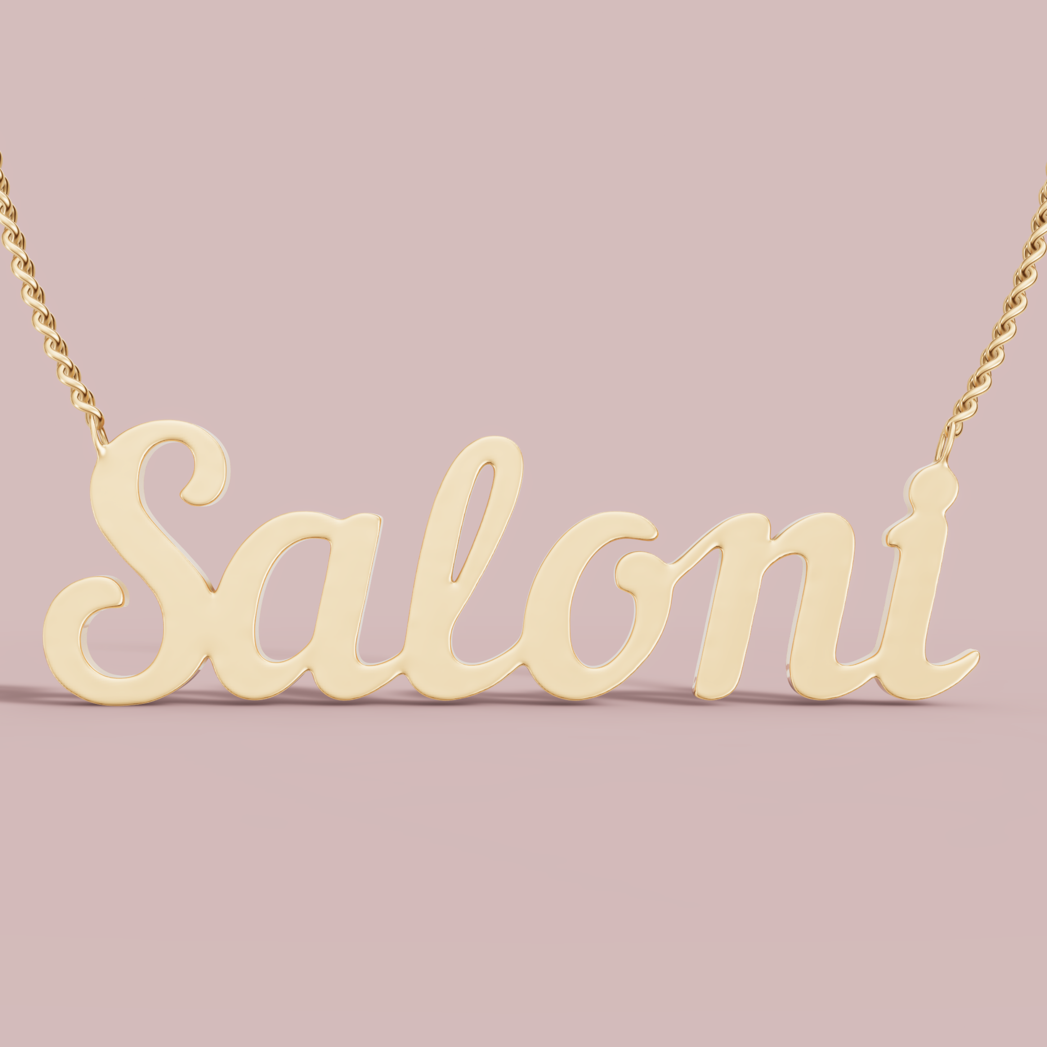 Custom Script Necklace English