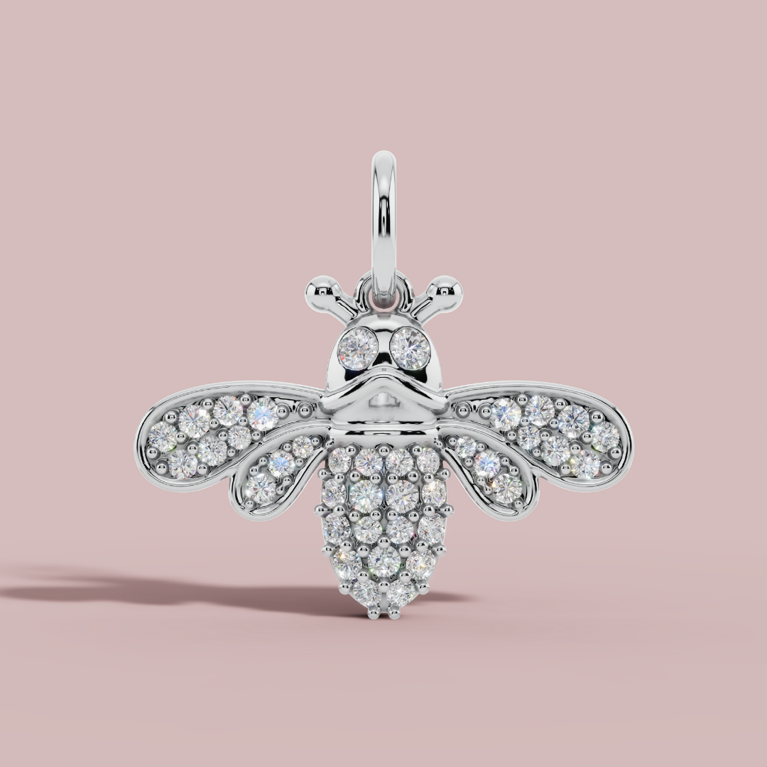 The Honey Bee 925 Pure Silver Charm Necklace My Store