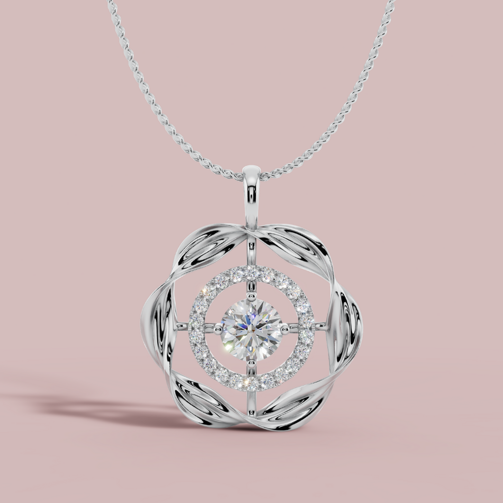 The Twisted Symphony 925 Pure Silver Necklace My Store