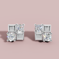 Quadra Chic 925 Pure Silver Stud Earrings My Store
