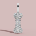 The Pave Bone 925 Pure Silver Necklace My Store