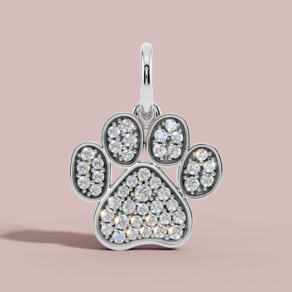 The Cat Paw 925 Pure Silver Charm Necklace My Store
