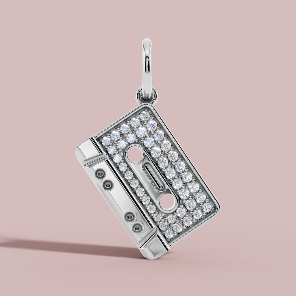 The Casette  925 Pure Silver Charm Necklace My Store