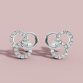 Sterling Orbit 925 Pure Silver Stud Earrings My Store