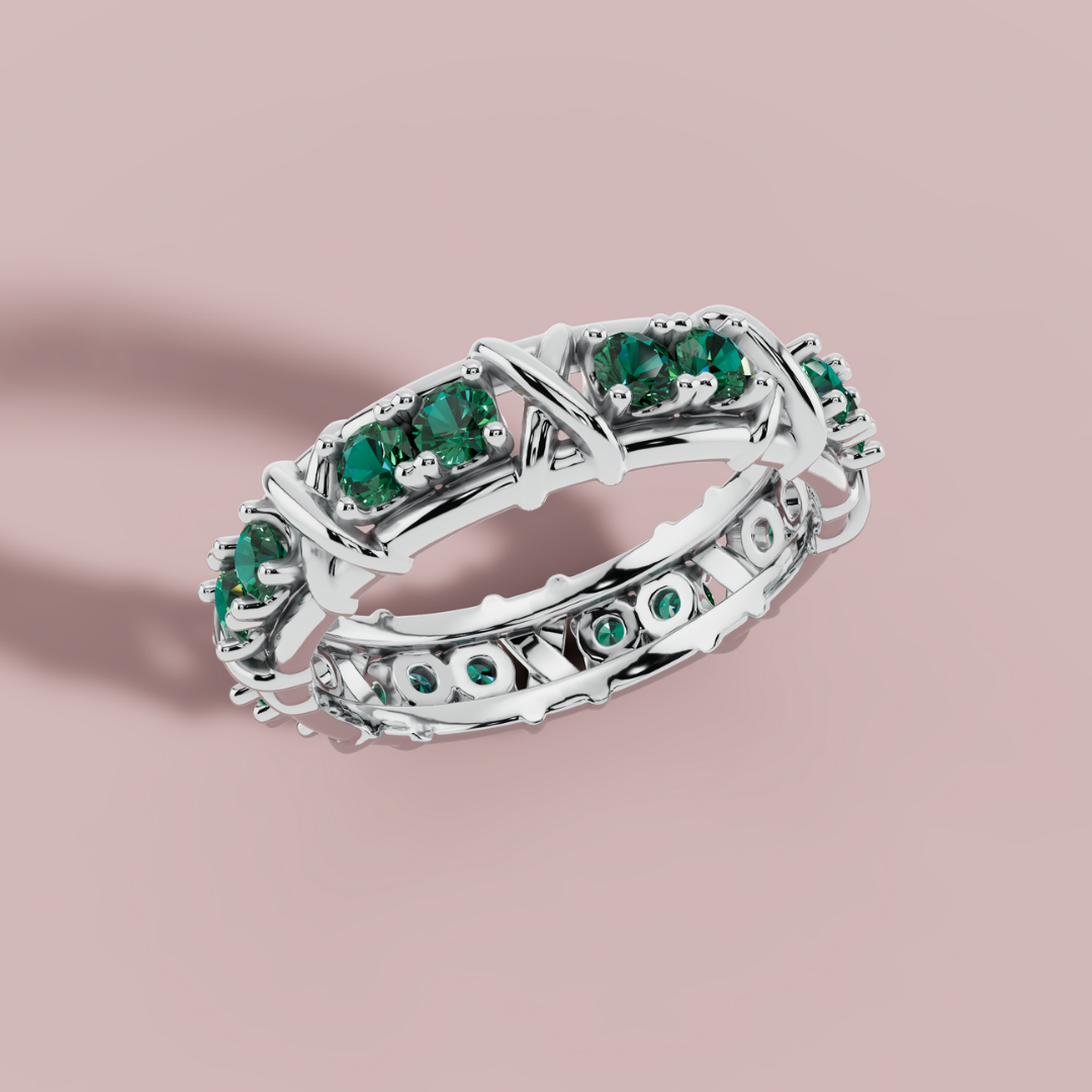 Camello Verde 925 Pure Silver Ring My Store