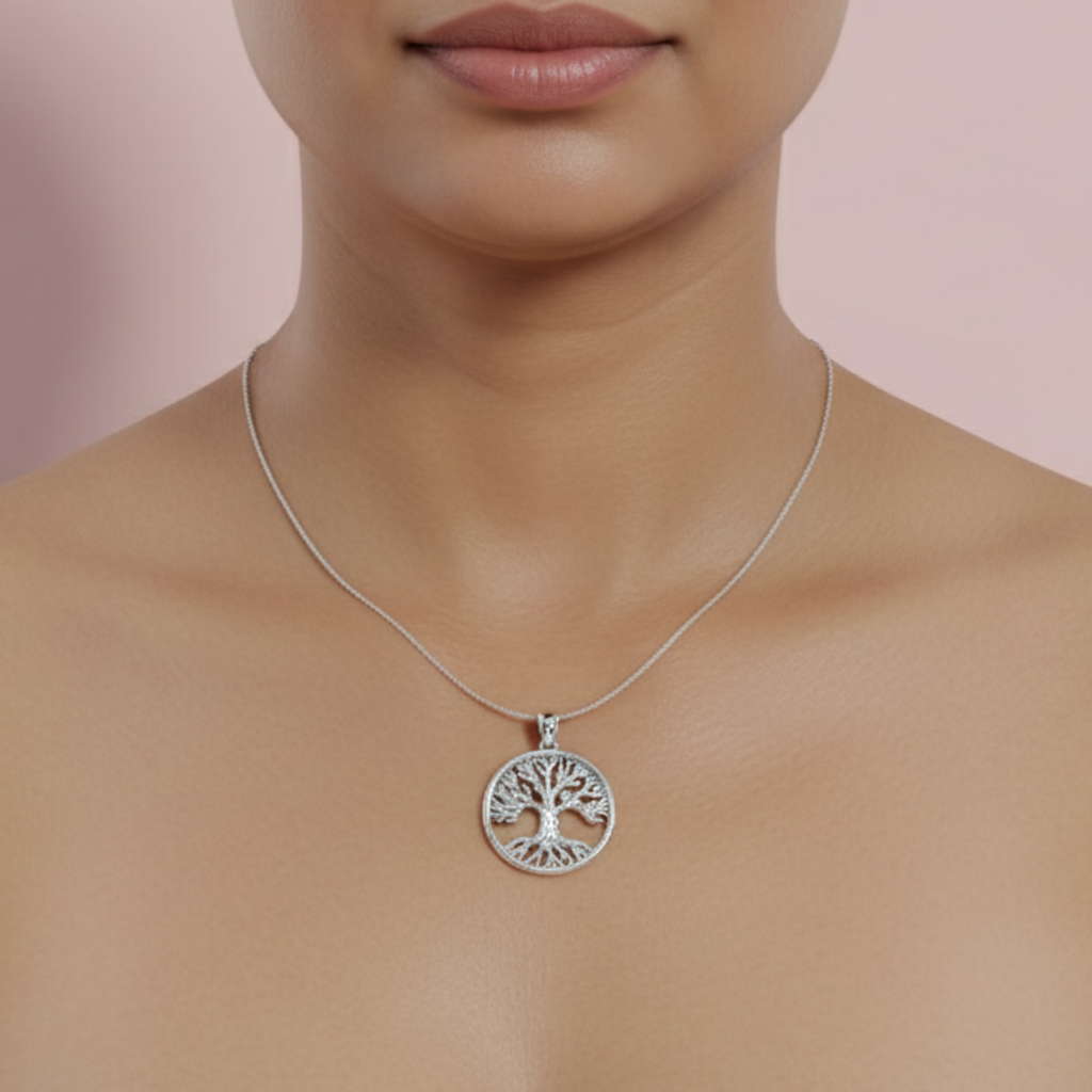 Darakht 925 Pure Silver Necklace