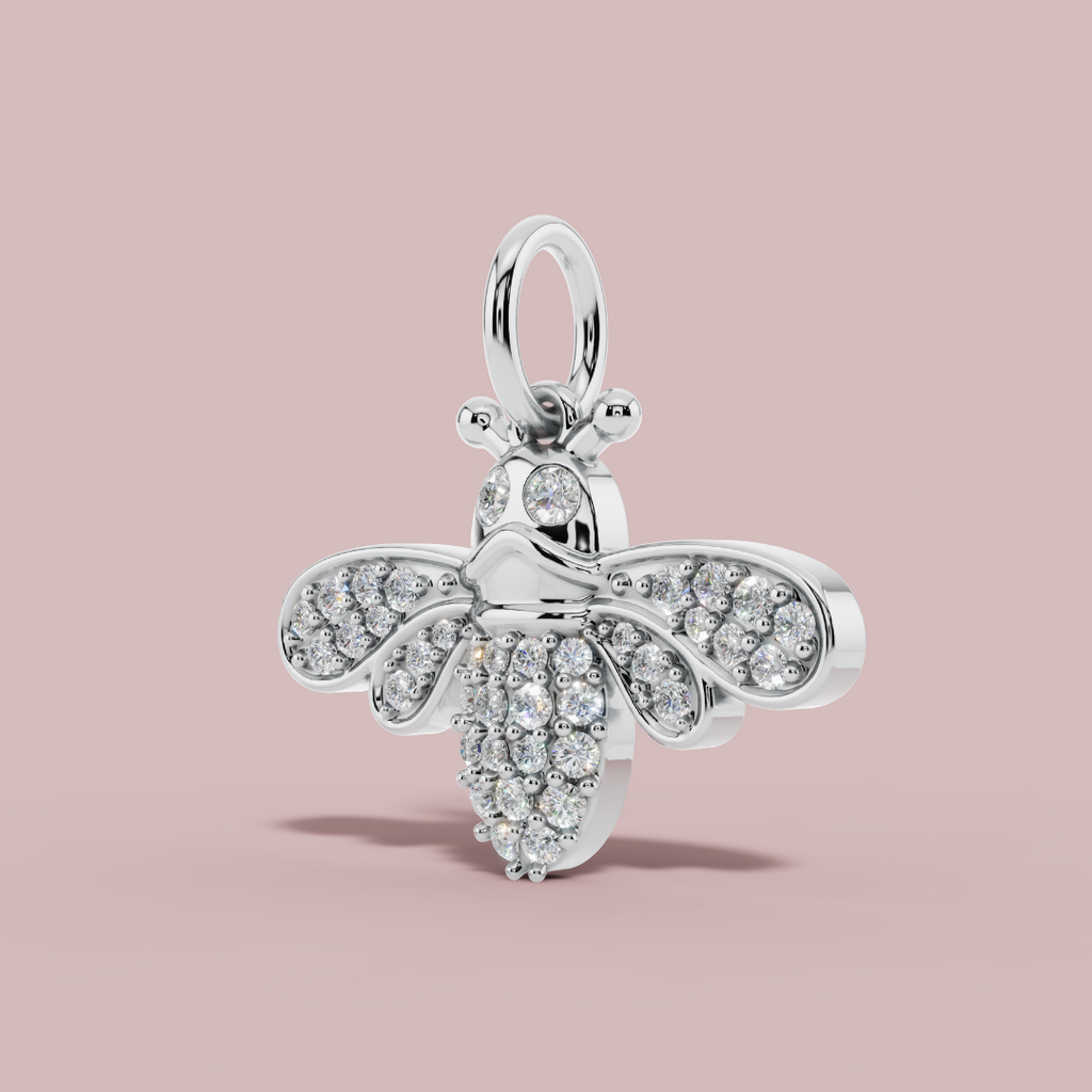 The Honey Bee 925 Pure Silver Charm Necklace My Store