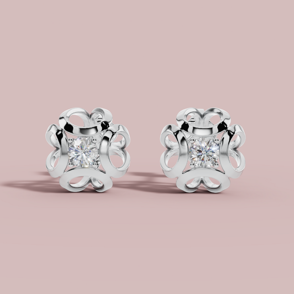 Celestial Classic 925 Pure Silver Stud Earrings My Store