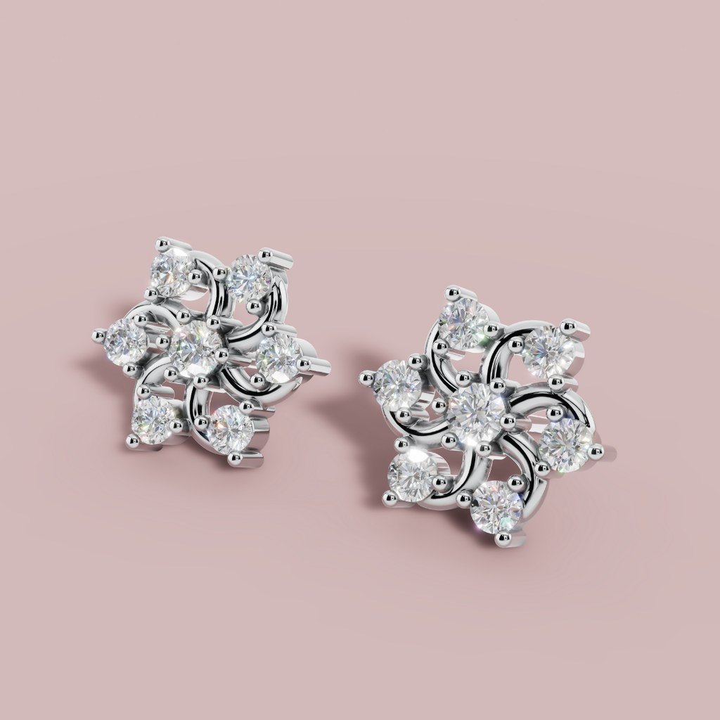 Solace Circle stud 925 Pure Silver  Earrings My Store