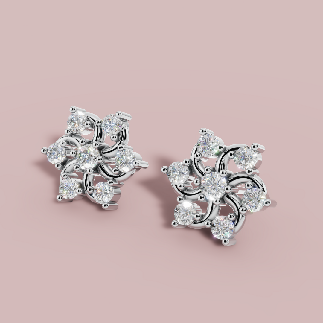 Solace Circle stud 925 Pure Silver  Earrings My Store