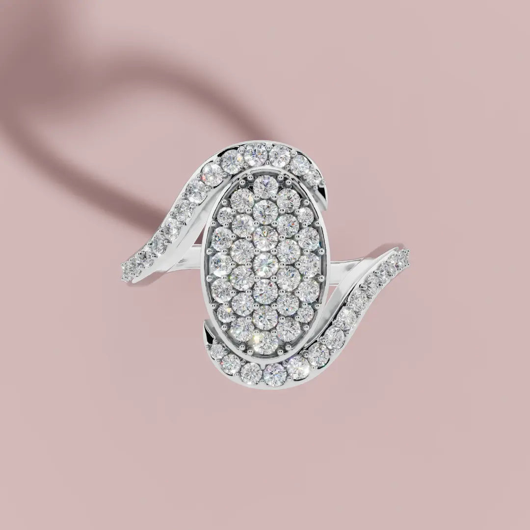 The Radiance of Oval 925 Pure Silver Ring My Store