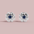 Celestial Blue 925 Pure Silver Stud Earrings My Store