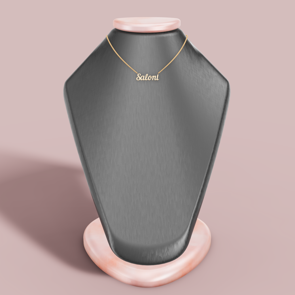 Custom Script Necklace English