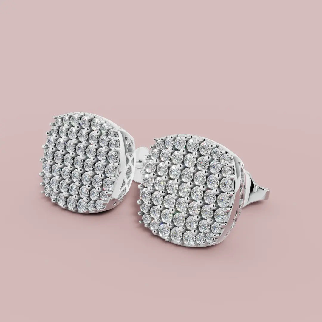 Cushira Stud 925 Pure Silver Earrings My Store