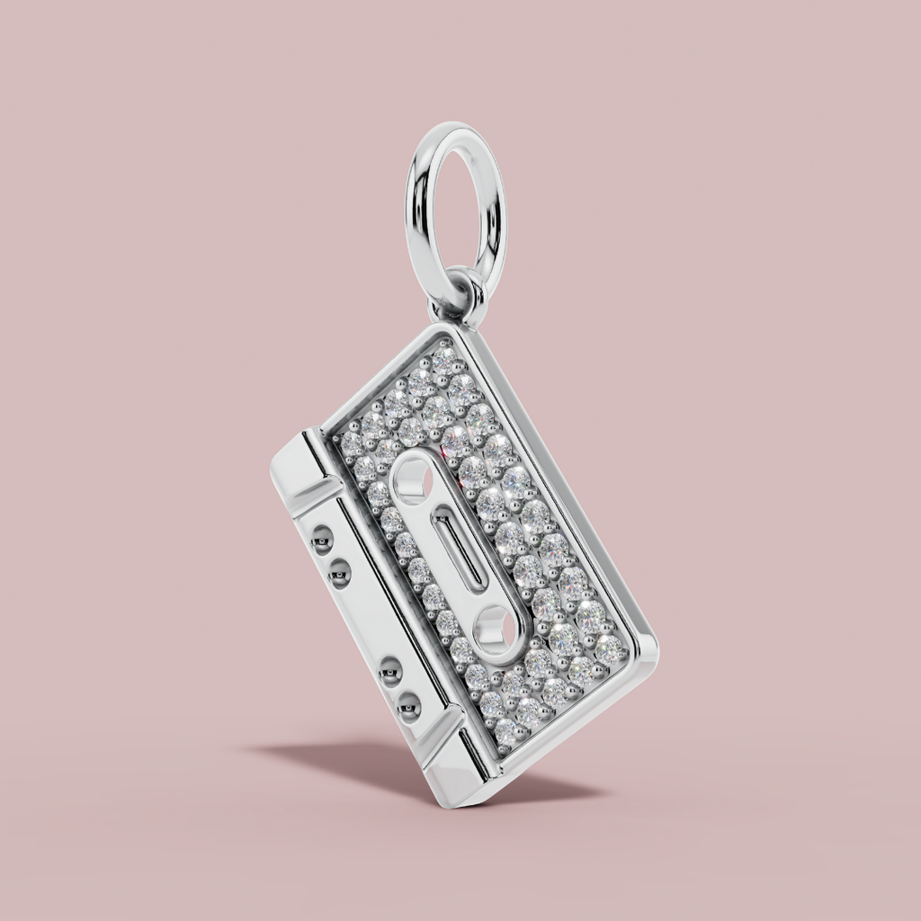 The Casette  925 Pure Silver Charm Necklace My Store