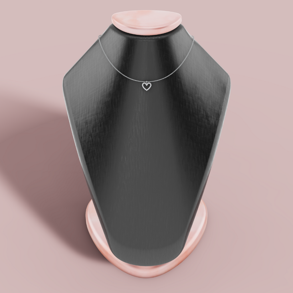 The Divine Heart 925 Pure Silver Necklace My Store