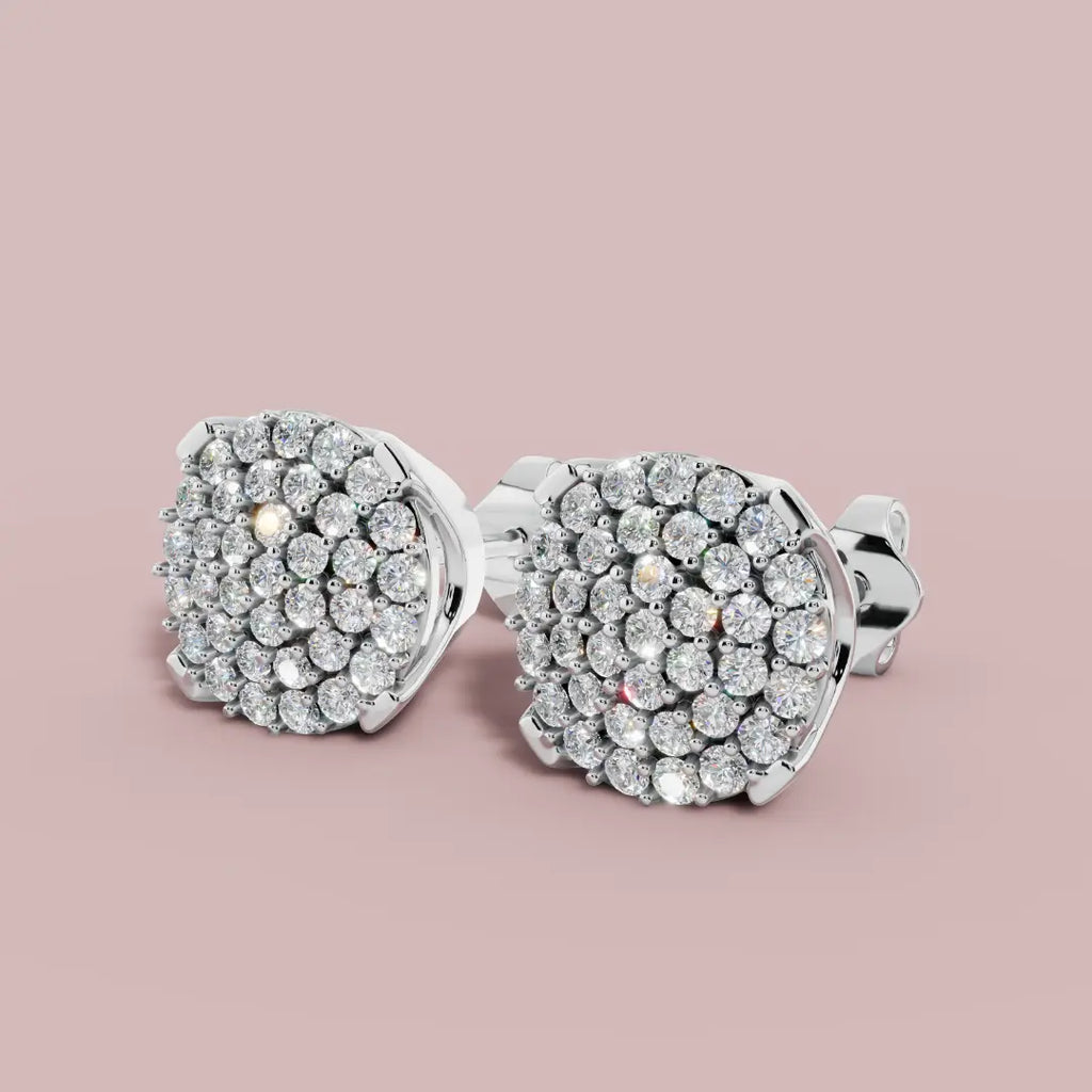 Eterna Stud 925 Pure Silver Earrings My Store