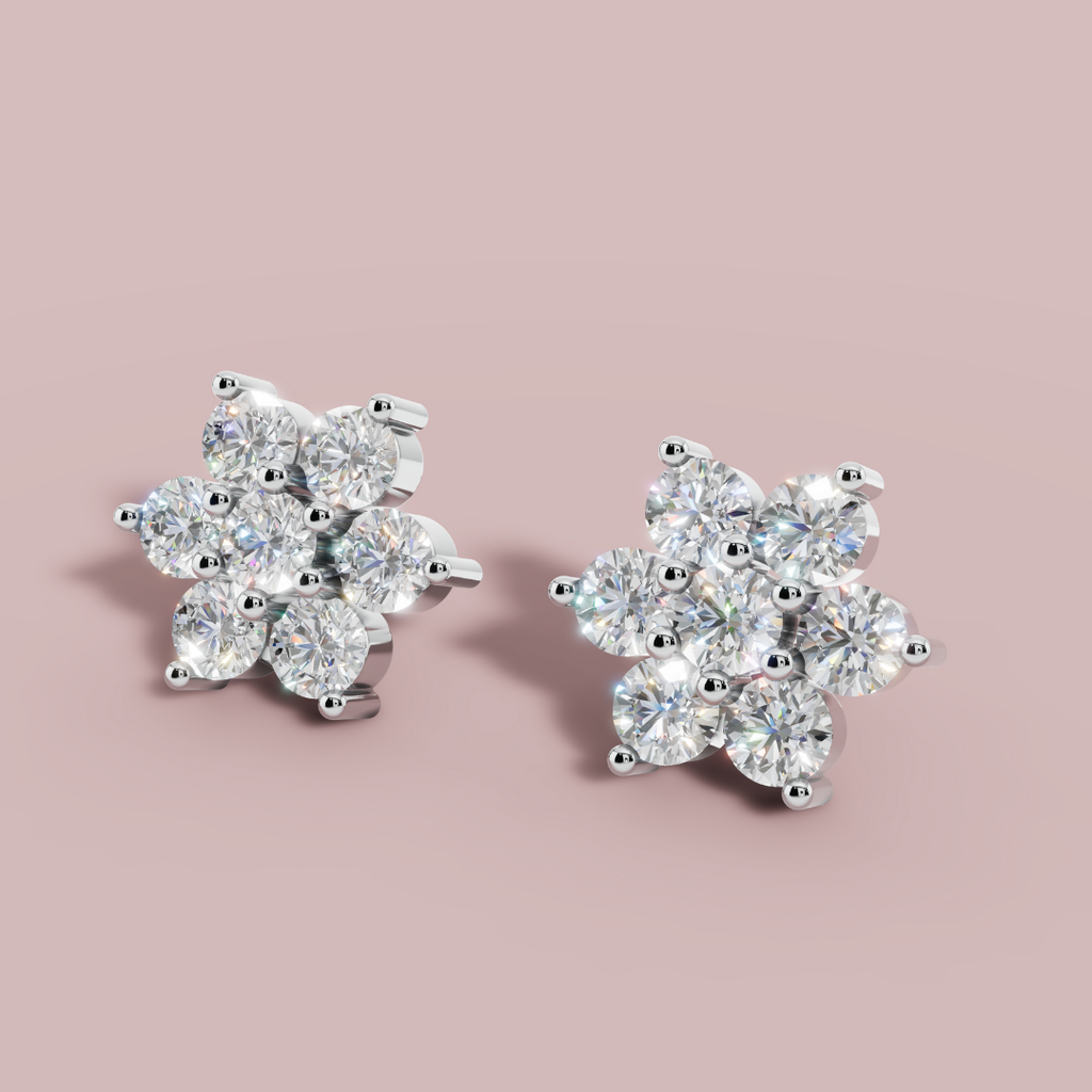 Stellara Stud 925 Pure Silver Earrings My Store