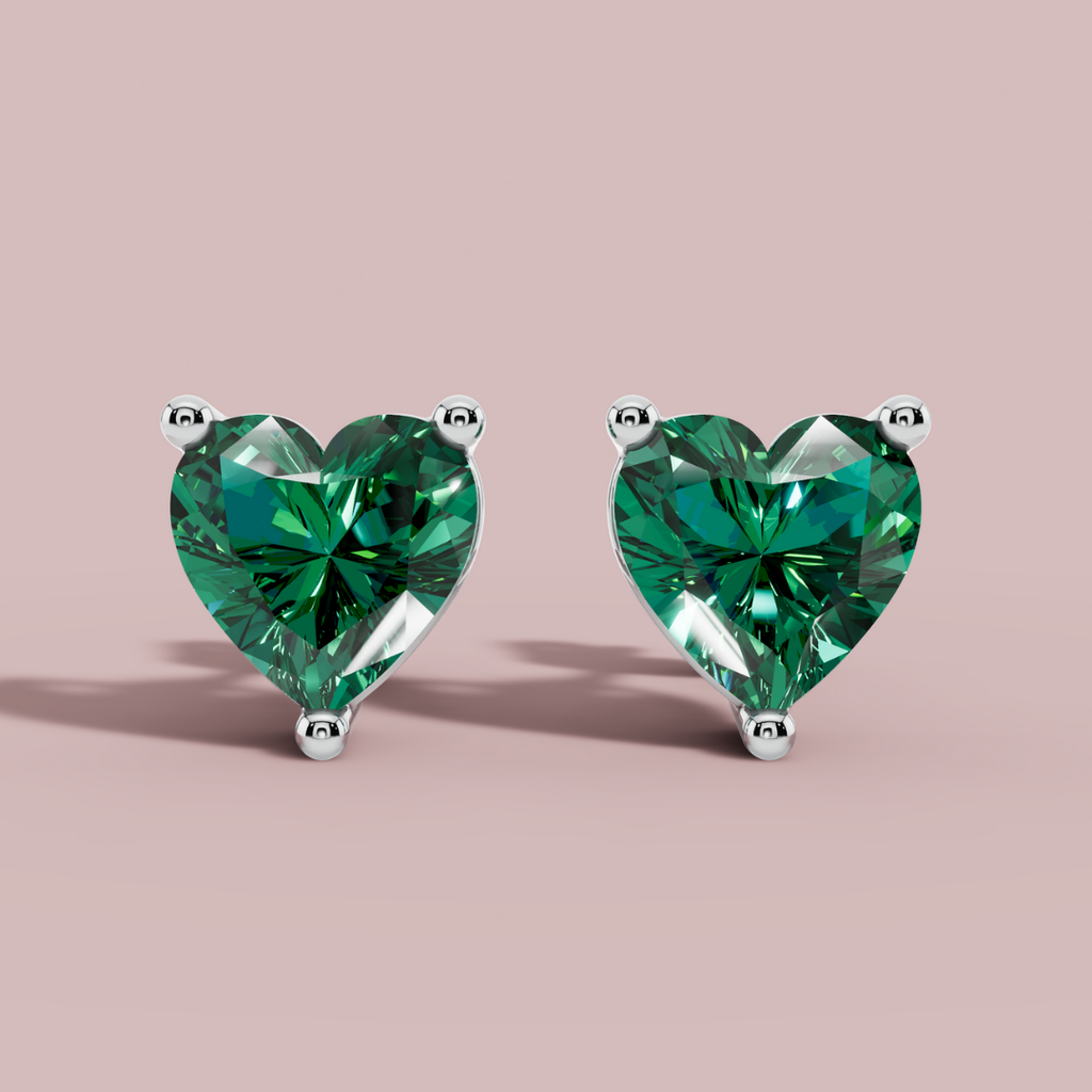 The heart of forest 925 Pure Silver Stud Earrings My Store