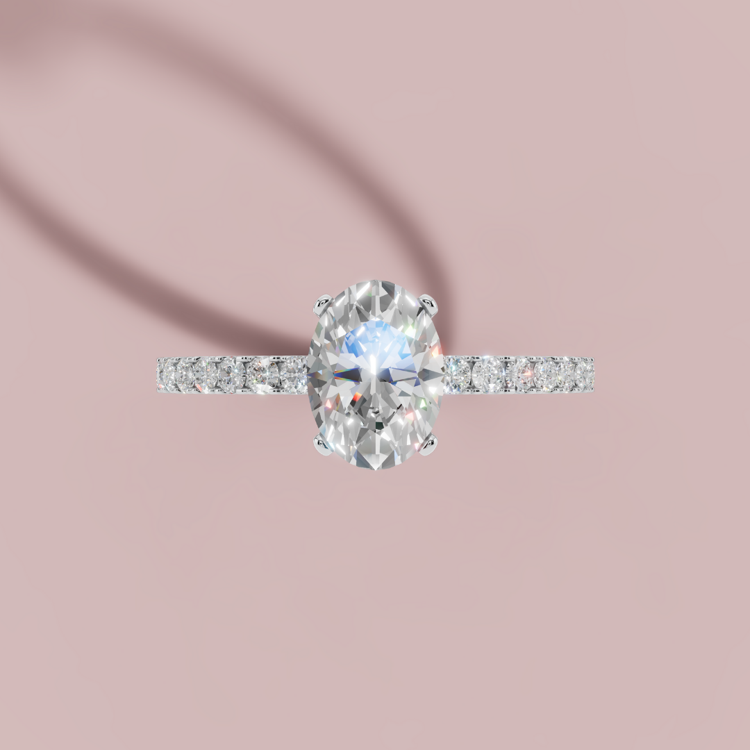 Aurielle Oval 925 Pure Silver Ring My Store