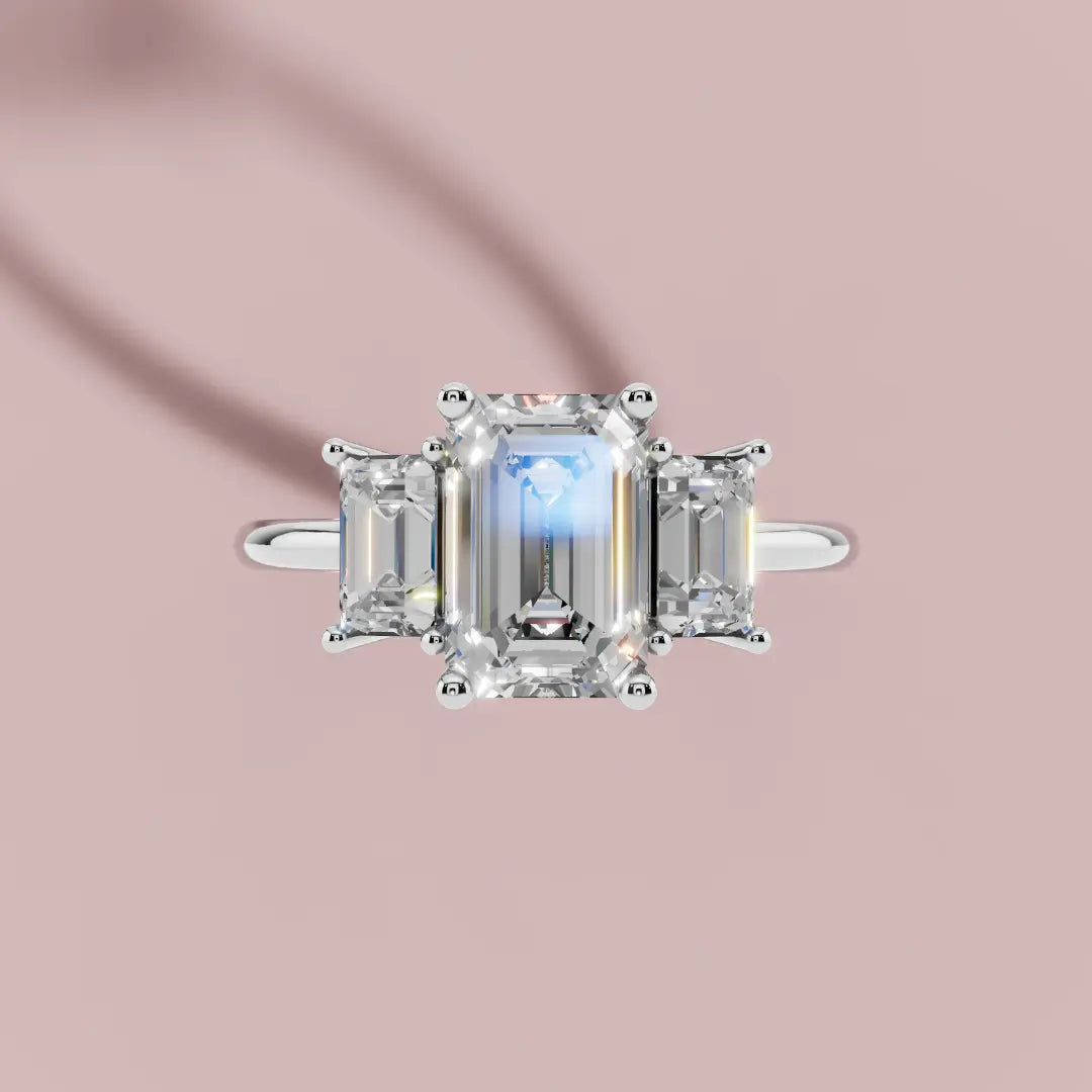 Emerald Trellis 925 Pure Silver Ring My Store