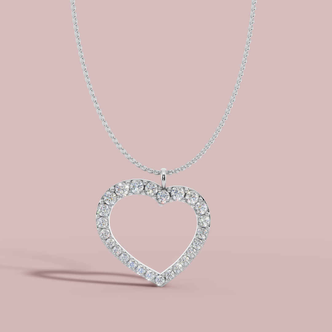 Eternal Heart 925 Pure Silver Necklace