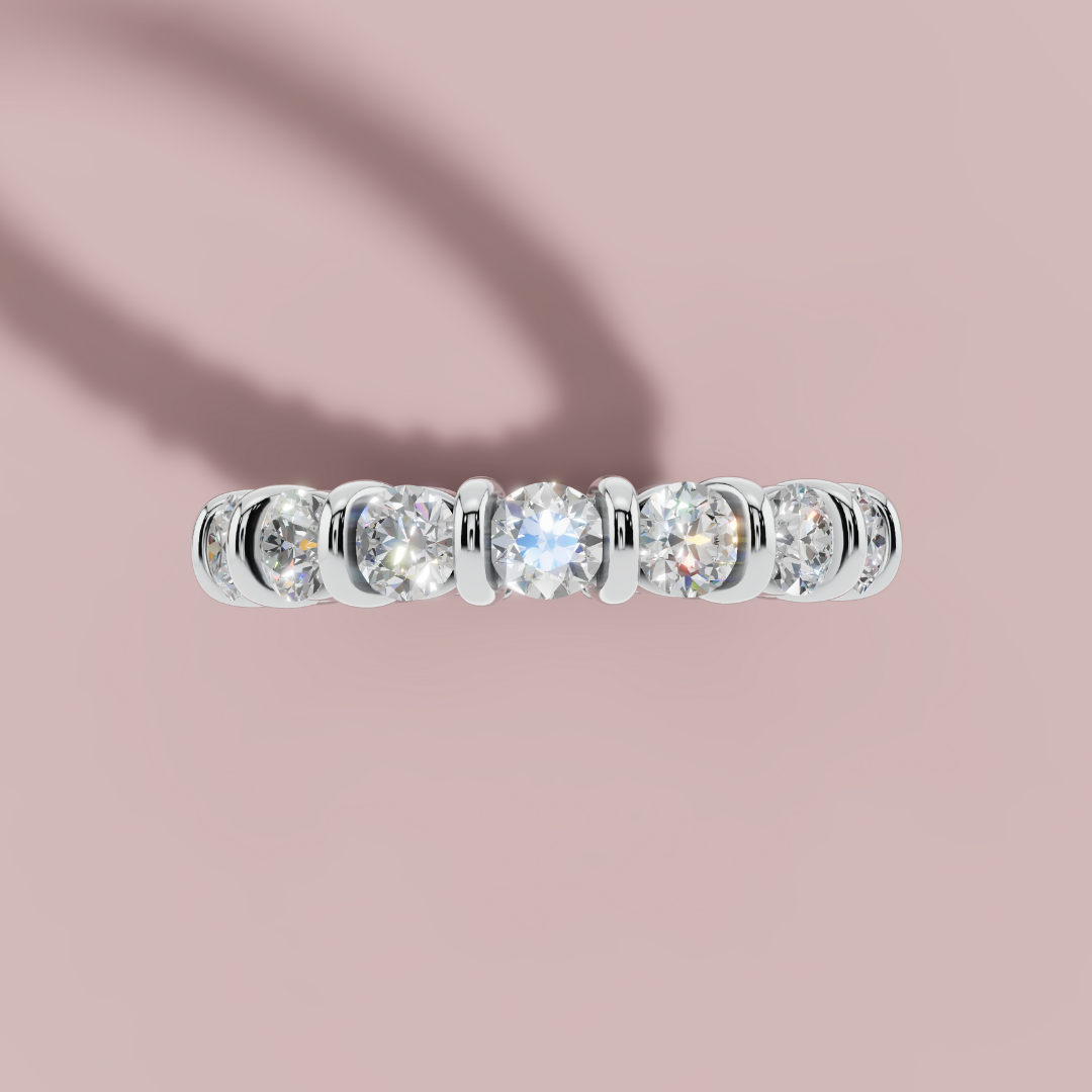 Twin Radiance 925 Pure Silver Ring My Store