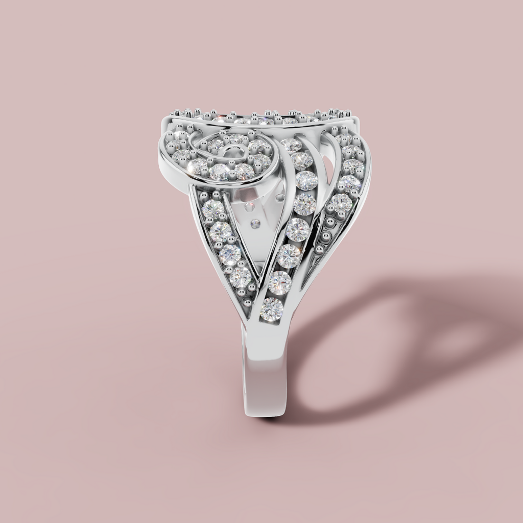 Timeless Swirls 925 Pure Silver Ring My Store
