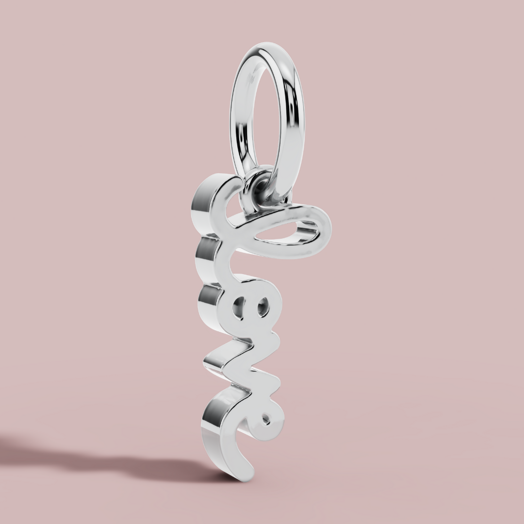 The Love Word 925 Pure Silver Necklace My Store