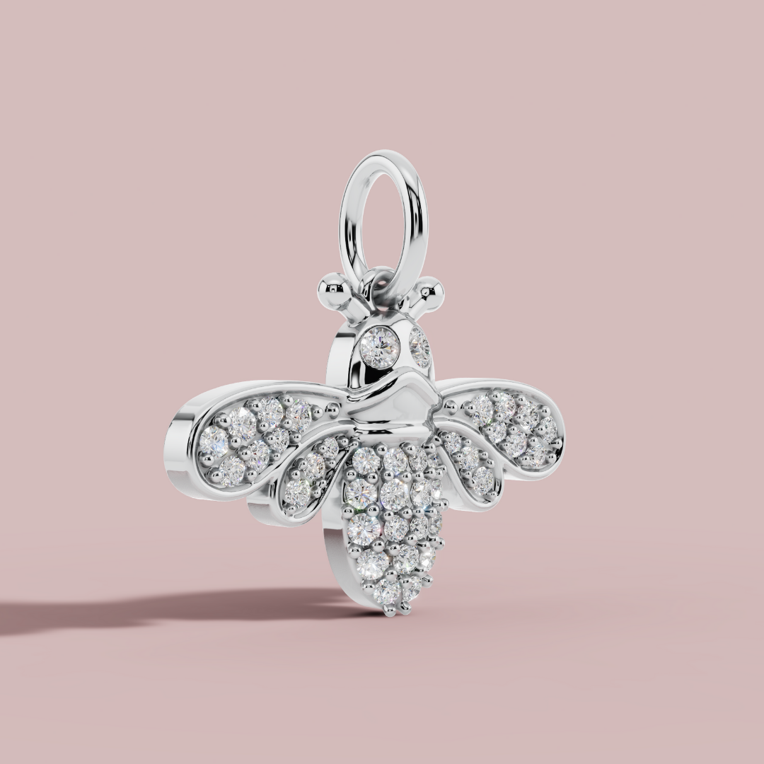 The Honey Bee 925 Pure Silver Charm Necklace My Store