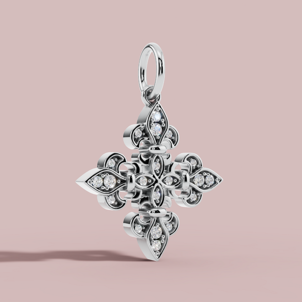 The Rhomboid Designer 925 Pure Silver Charm Necklace My Store