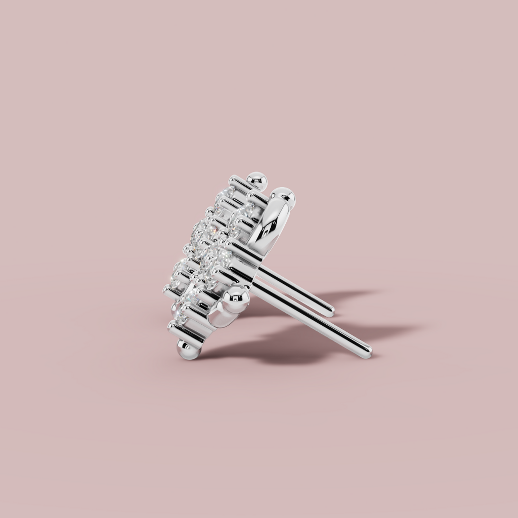 Mystic Swirl 925 Pure Silver Stud Earrings My Store