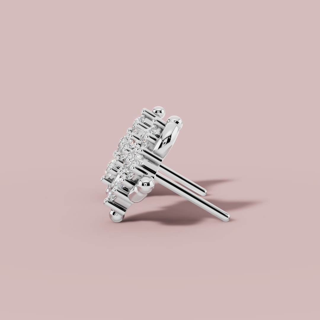 Mystic Swirl 925 Pure Silver Stud Earrings My Store