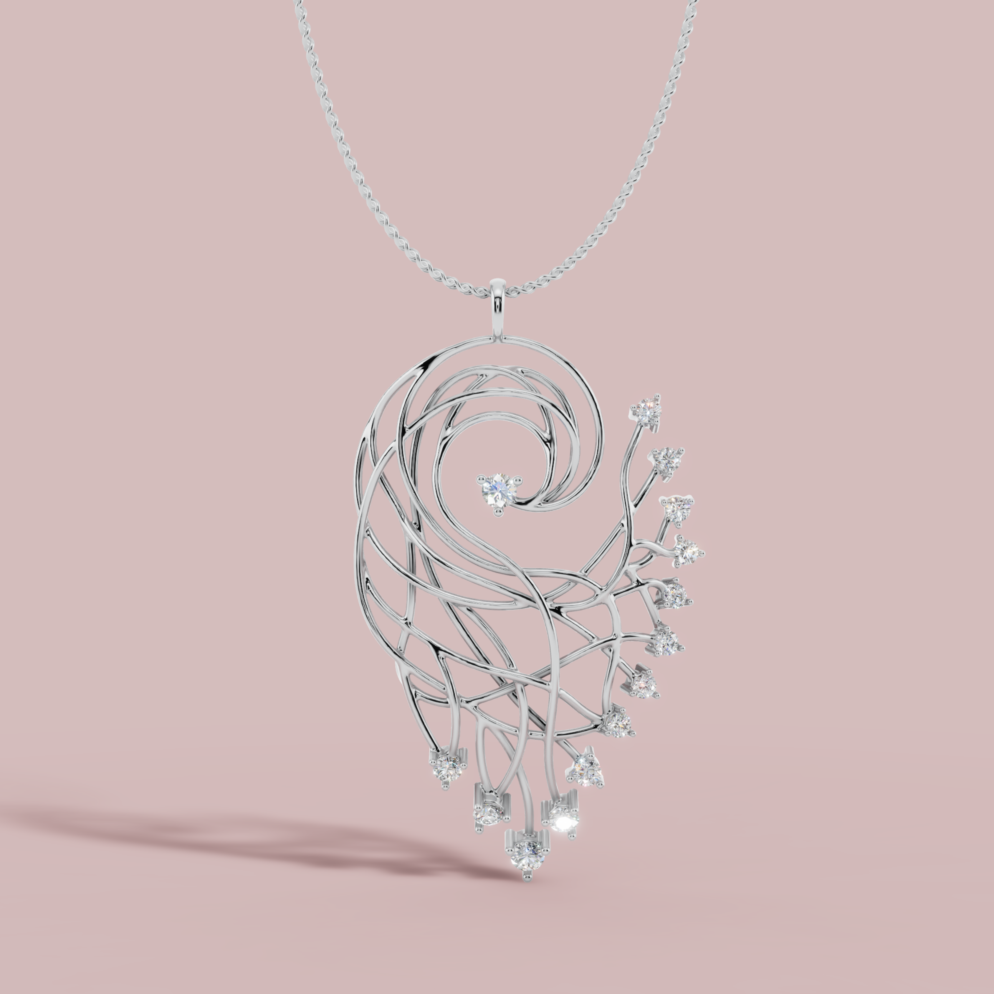 Blanca 925 Pure Silver Necklace