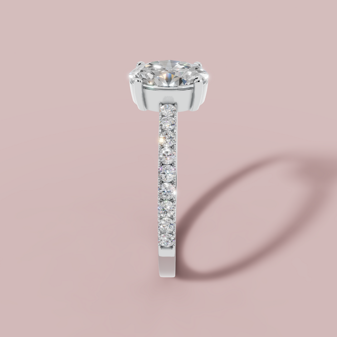 Aurielle Oval 925 Pure Silver Ring My Store