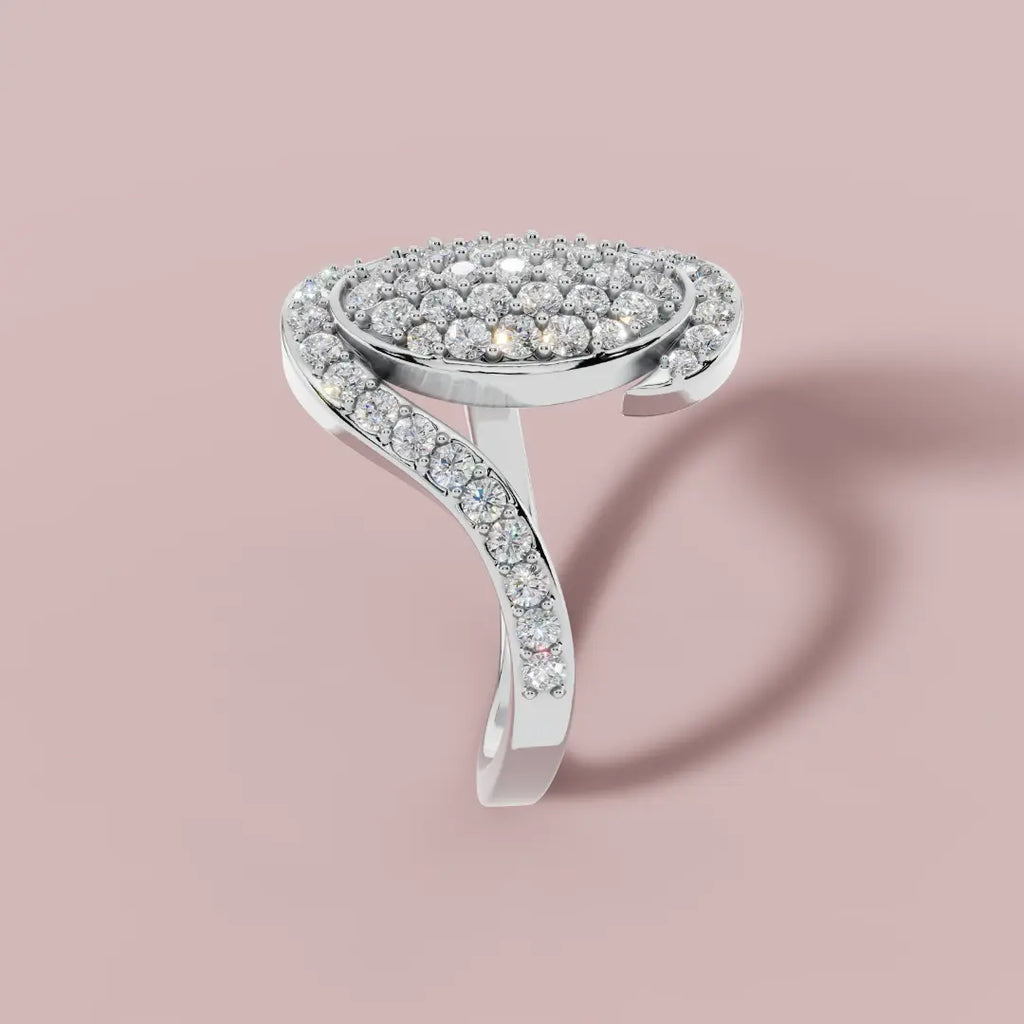 The Radiance of Oval 925 Pure Silver Ring My Store