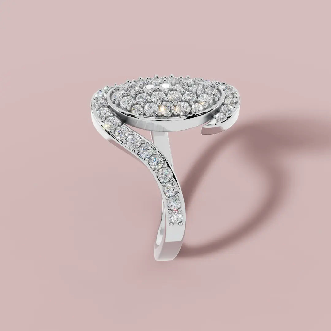 The Radiance of Oval 925 Pure Silver Ring My Store