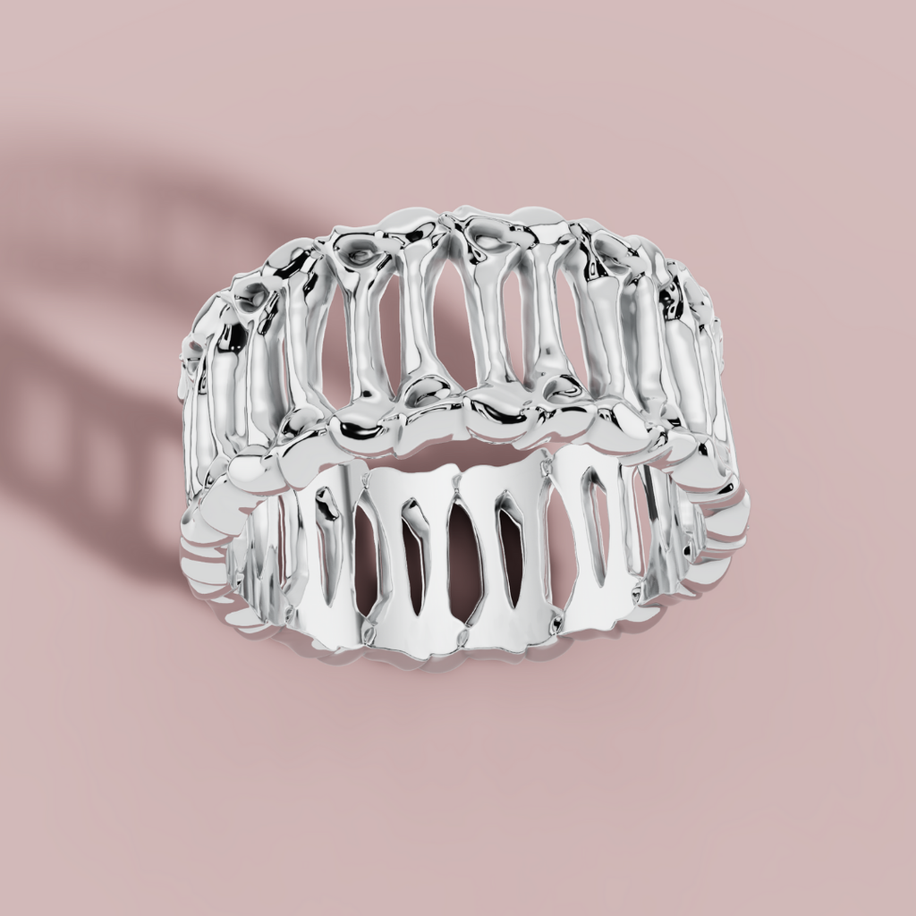 Skeleton Infinity 925 Pure Silver Men's Ring My Store