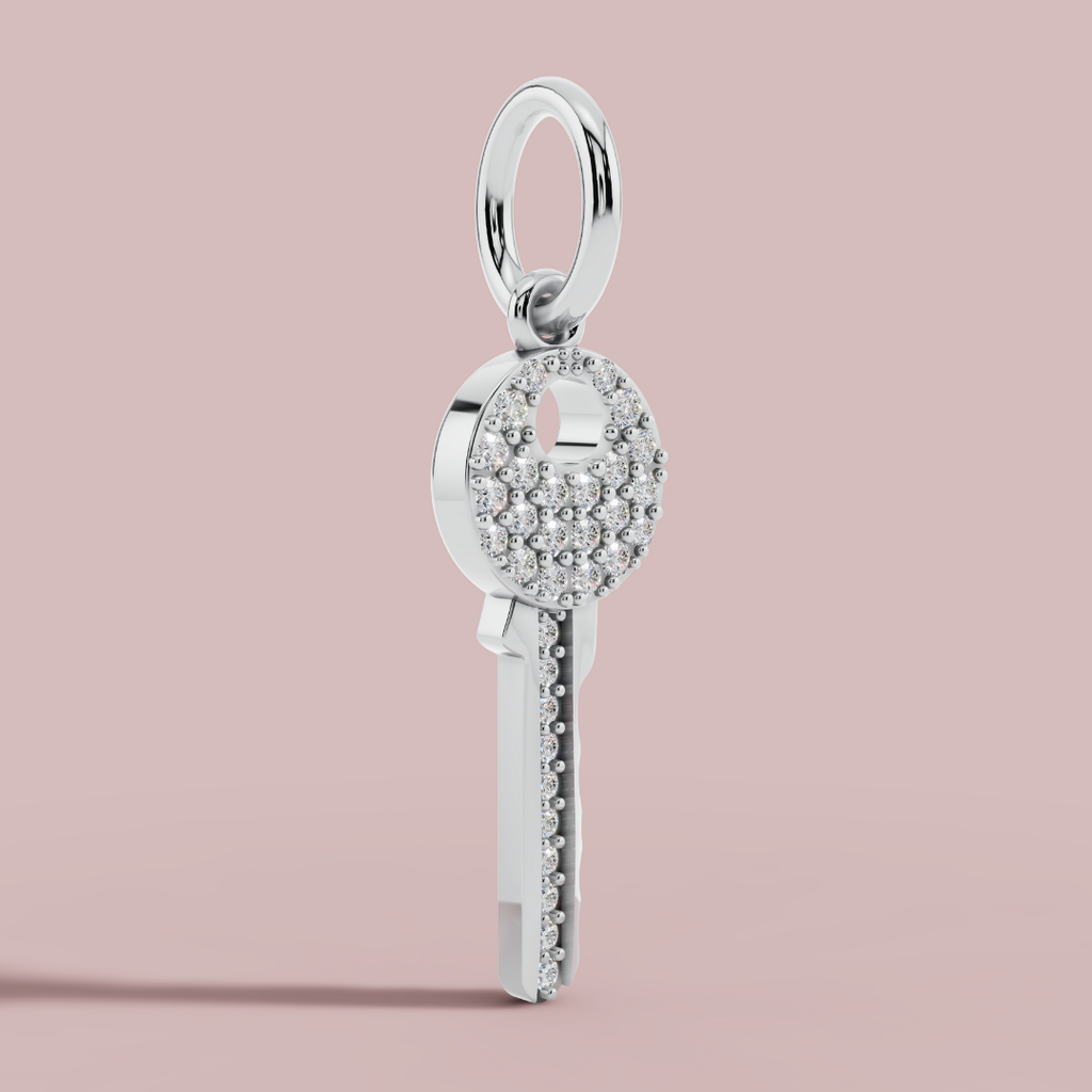 The Key Charm 925 Pure Silver Necklace My Store