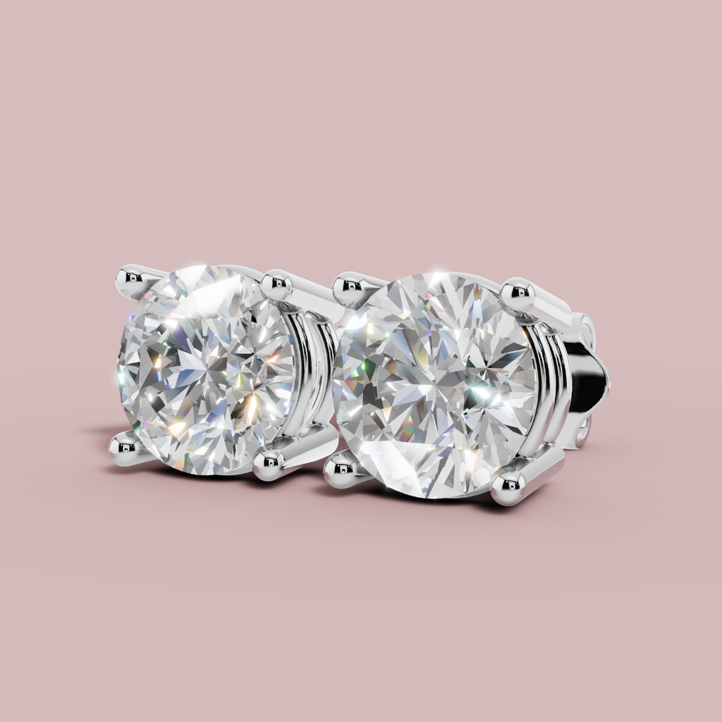 Forever Solitaire 925 Pure Silver Stud Earrings My Store
